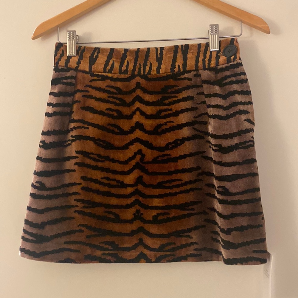 The Attico tiger print skirt sz 42. Fits like a 2 or small sz 4